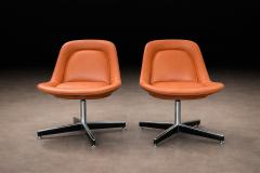 Forma Brazil Pair of Pollock Armchairs by Forma Aluminum Leather 1970s Lot 153 - 4624675