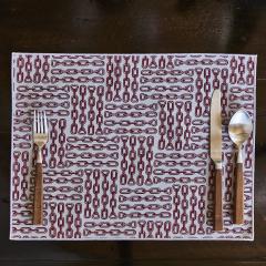 Galerie Reve Quatre Chaines Reversible Placemat Made With Hermes Fabric - 2688108
