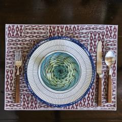  Galerie Reve Quatre Chaines Reversible Placemat Made With Hermes Fabric - 2688109