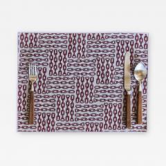  Galerie Reve Quatre Chaines Reversible Placemat Made With Hermes Fabric - 2692814
