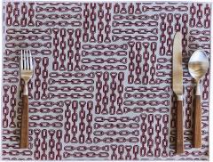  Galerie Reve Quatre Chaines Reversible Placemat Made With Hermes Fabric - 2692818