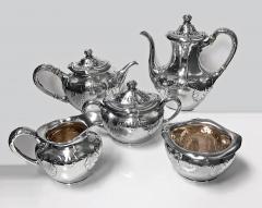  Gorham Manufacturing Co Gorham Sterling Art Nouveau Arts and Crafts hammered Tea and Coffee Set 1897 - 1090376