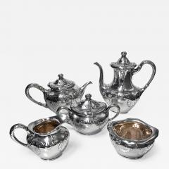  Gorham Manufacturing Co Gorham Sterling Art Nouveau Arts and Crafts hammered Tea and Coffee Set 1897 - 1091106