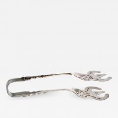 Gorham Manufacturing Co Gorham Sterling Serving Tongs Buttercup Pattern c a 1899 Asparagus Sandwich - 1388340