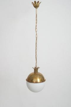  Granada 30cm brass and opaline ceiling lamp Barracuda edition  - 4539679