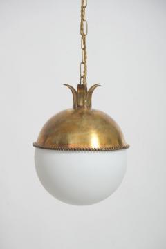  Granada 30cm brass and opaline ceiling lamp Barracuda edition  - 4539680