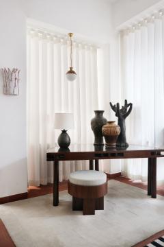  Granada 30cm brass and opaline ceiling lamp Barracuda edition  - 4539683