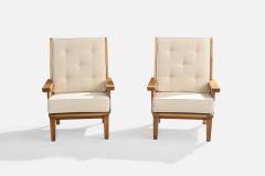  Habitant Habitant Lounge Chairs with Pine and Fabric USA 1940s - 4767892