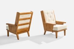  Habitant Habitant Lounge Chairs with Pine and Fabric USA 1940s - 4767893