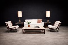  Jorge Jabour Rosewood Marble Coffee Table by Jorge Jabour for Moveis Cantu Lot 645 - 4624871