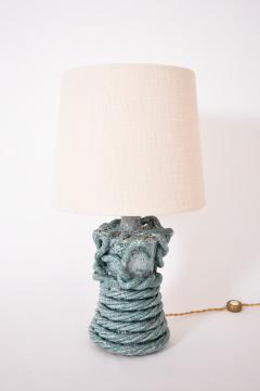  Kasa Gorgone turquoise ceramic lamp 32cm Barracuda Edition  - 4539940
