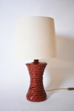  Kasa red rope ceramic lamp 32cm Barracuda Edition  - 4539936