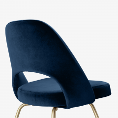  Knoll Eero Saarinen for Knoll Executive Armless Chairs in Velvet Brushed Brass - 2772494