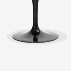  Knoll Eero Saarinen for Knoll Tulip Stools in Black Leather - 2265794
