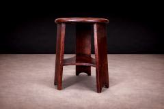  M veis Cimo Brazilian Mid Century Three Legged Round Stool in Hardwood Cimo Lot 735 - 4624428