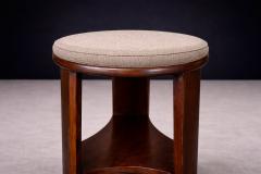  M veis Cimo Brazilian Mid Century Three Legged Round Stool in Hardwood Cimo Lot 735 - 4624431