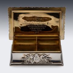  Mappin Webb 19th Century Victorian Solid Silver Gilt Presentation Snuff Box c 1891 - 2914313