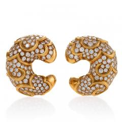  Marina B Marina B Diamond and Gold Onda Earrings - 256380