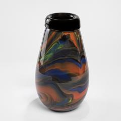 Missoni Missoni for Arte Vetro Murano Vase in Marbled Glass 80s - 2917352