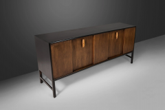  Mount Airy Furniture Company Topaz Ebonized Contoured Walnut Credenza Cabinet by Mt Airy for John Stuart - 2563554