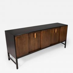  Mount Airy Furniture Company Topaz Ebonized Contoured Walnut Credenza Cabinet by Mt Airy for John Stuart - 2564686