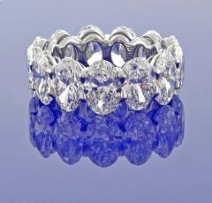 Pampillonia One Carat Each G I A Diamond Oval Band Ring by Pampillonia - 1425176