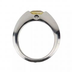  Piaget Piaget 18k White Gold Ring With Yellow Sapphire And Diamond - 4780019