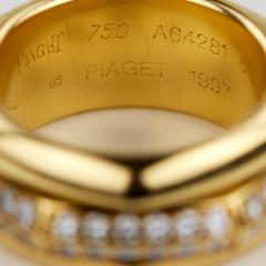  Piaget Piaget 18k Yellow Gold Ring With Diamonds Switzerland Late 20th Century - 4780099