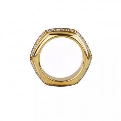  Piaget Piaget 18k Yellow Gold Ring With Diamonds Switzerland Late 20th Century - 4780101