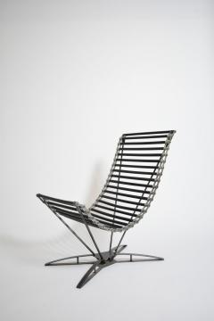  Rocking Chaine lounge chair and footrest by J M Mouligne 1990s  - 4539265