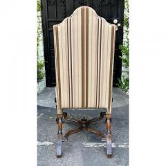  Scalamandre Antique 19th C Spanish Colonial Dining Chairs W Scalamandre Striped Upholstery - 2997096