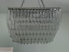  SimoEng Italian Light Quadriedo Cut 45 Degree Murano Glass Flush Mount Transparent - 2767091