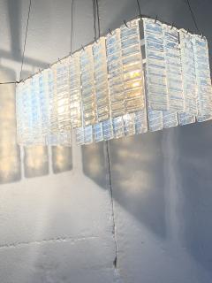  SimoEng Murano glass chandelier italian light opalino color - 2767099
