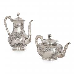  Tuck Chang Co Silver Chinese Export tea and coffee service by Tuck Chang Co Shanghai - 2926675