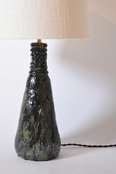  Villandry 32cm green and blue ceramic lamp Barracuda edition  - 4539873