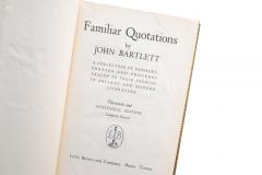 1 Volume John Bartlett Familiar Quotations Centennial Edition - 2888296