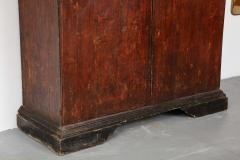17th C Tuscan Primitive Walnut Lacquered Armoire with Shelves Italy - 2870166