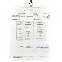 18 Carat White Gold And Diamond Ring - 4780128