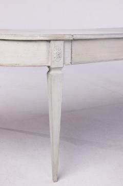 19th c Swedish Gustavian Period Extension Table with Three Leaves - 2913098