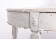 19th c Swedish Gustavian Period Extension Table with Three Leaves - 2913099