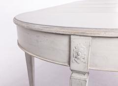 19th c Swedish Gustavian Period Extension Table with Three Leaves - 2913102