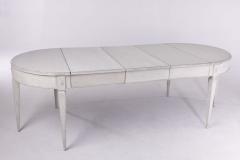 19th c Swedish Gustavian Period Extension Table with Three Leaves - 2913103