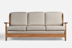 A Brandt Ranch Oak Sofa Fabric in Oak USA 1950s - 4764070