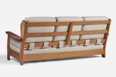 A Brandt Ranch Oak Sofa Fabric in Oak USA 1950s - 4764071