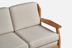 A Brandt Ranch Oak Sofa Fabric in Oak USA 1950s - 4764073