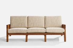 A Brandt Ranch Oak Sofa Fabric in Oak USA 1950s - 4764076