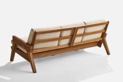 A Brandt Ranch Oak Sofa Fabric in Oak USA 1950s - 4764077