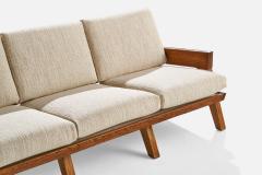 A Brandt Ranch Oak Sofa Fabric in Oak USA 1950s - 4764080