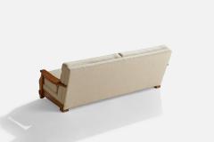 A Brandt Ranch Oak Sofa Fabric in Oak USA 1950s - 4764082