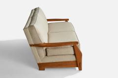 A Brandt Ranch Oak Sofa Fabric in Oak USA 1950s - 4764084